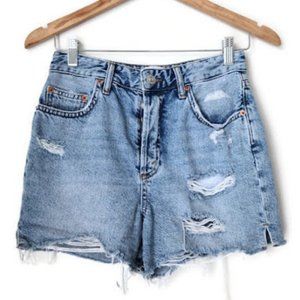 BDG Urban Outfitters Surf Short Distressed High Rise Denim Shorts 26